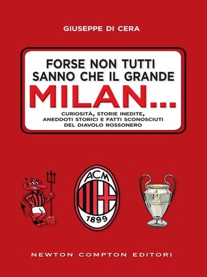 cover image of Forse non tutti sanno che il grande Milan...